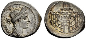 THE ROMAN REPUBLIC 
 C. Considius Nonianus. Denarius 57, AR 4.00 g. C·CONSIDI·NONIANI Diademed and laureate bust of Venus r.; below chin, S·C. Rev. E...