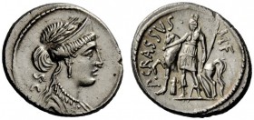 THE ROMAN REPUBLIC 
 P. Licinius Crassus. Denarius 55, AR 4.20 g. Laureate, diademed and draped bust of Venus r.; behind, S·C. Rev. P·CRASSVS· – M·F ...