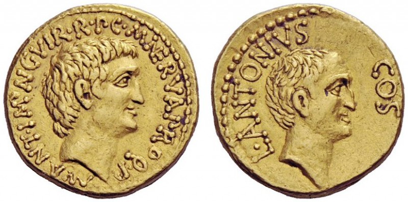 THE ROMAN REPUBLIC 
 Marcus Antonius, Lucius Antonius and M. Cocceius Nerva. Au...