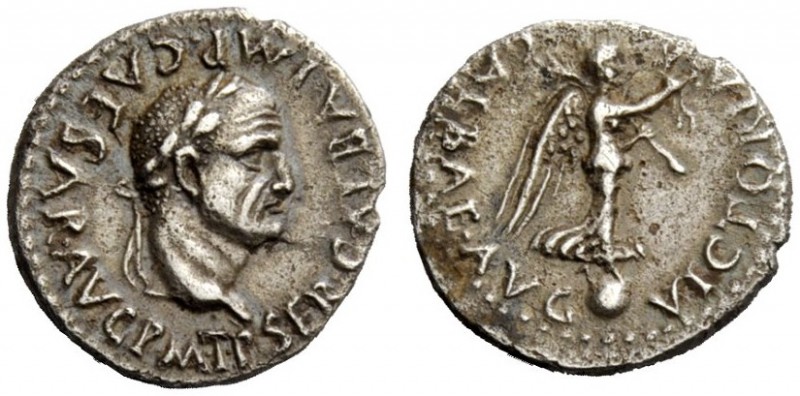 THE ROMAN EMPIRE 
 Galba, 68 – 69 
 Quinarius, Lugdunum circa late 68 to 15 Ju...