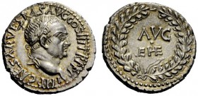 THE ROMAN EMPIRE 
 Vespasian, 69 – 79 
 Denarius, Ephesus 71, AR 3.58 g. IMP CAESAR VESPAS AVG COS III TR P P P Laureate head r. Rev. AVG / EPHE lig...