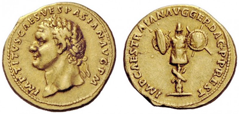 THE ROMAN EMPIRE 
 Titus, 79 – 81 
 Divus Titus. Aureus circa 112-113, AV 7.25...