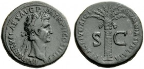 THE ROMAN EMPIRE 
 Nerva, 96 – 98 
 Sestertius 97, Æ 29.44 g. IMP NERVA CAES AVG P – M TR P II COS III P P Laureate head r. Rev. FISCI IVDAICI – CAL...