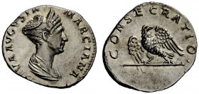 THE ROMAN EMPIRE 
 Diva Marciana, elder sister of Trajan 
 Denarius circa 113, AR 3.31 g. DIVA AVGVSTA – MARCIANA Diademed and draped bust r. Rev. C...