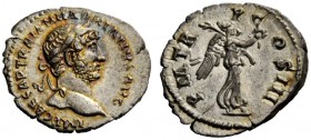 THE ROMAN EMPIRE 
 Hadrian, 117-138 
 Quinarius 119-122, AR 1.10 g. IMP CAESAR TRAIAN HADRIANVS AVG Laureate head r. Rev. P M TR P C – OS III. C 112...