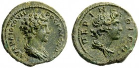 THE ROMAN EMPIRE 
 Marcus Aurelius caesar, 138 – 161 
 Bronze, Perinthus Thraciae 138-161, Æ 7.10 g. AURHLIOCOVH – POCKAICAP Bare headed and draped ...