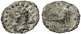 THE ROMAN EMPIRE 
 Gallienus, 253 – 268 
 Antoninianus, Mediolanum circa 259, billon 2.97 g. GALLIENVS AVG Radiate and draped bust l., holding club ...