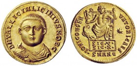 THE ROMAN EMPIRE 
 Licinius II caesar, 317 – 324 
 Aureus, Antiochia 321–322, AV 5.28 g. DN VAL LICIN LICINIVS NOB C Draped and cuirassed bust facin...