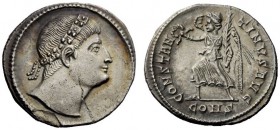 THE ROMAN EMPIRE 
 Constantine I augustus, 310-337 
 Siliqua, Constantinopolis 326, AR 2.72 g. Rosette-diademed head r. Rev. CONSTAN – TINVS AVG Vic...