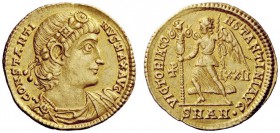 THE ROMAN EMPIRE 
 Constantine I augustus, 310-337 
 Solidus, Antiochia 336-337, AV 4.46 g. CONSTANTI – NVS MAX AVG Rosette-diademed, draped and cui...