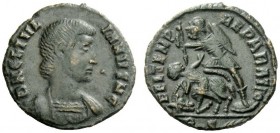 AN INTERESTING COLLECTION OF COINS OF JULIAN II (THE PHILOSOPHER) AND THE FESTIVAL OF ISIS 
 Æ 3, 355-357, Æ 2.12 g. D N CL IVL – IANVS N C Bareheade...