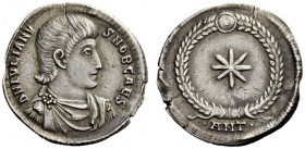 AN INTERESTING COLLECTION OF COINS OF JULIAN II (THE PHILOSOPHER) AND THE FESTIVAL OF ISIS 
 Reduced siliqua, Antiochia 355-360, AR 1.99 g. D N IVLIA...