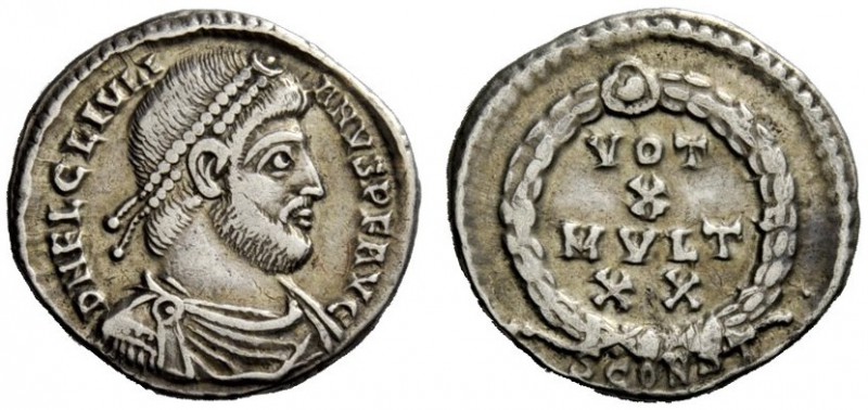 AN INTERESTING COLLECTION OF COINS OF JULIAN II (THE PHILOSOPHER) AND THE FESTIV...