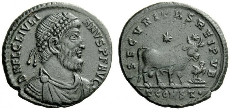 AN INTERESTING COLLECTION OF COINS OF JULIAN II (THE PHILOSOPHER) AND THE FESTIV...