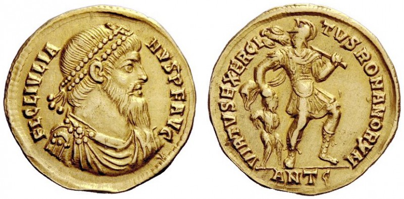 AN INTERESTING COLLECTION OF COINS OF JULIAN II (THE PHILOSOPHER) AND THE FESTIV...