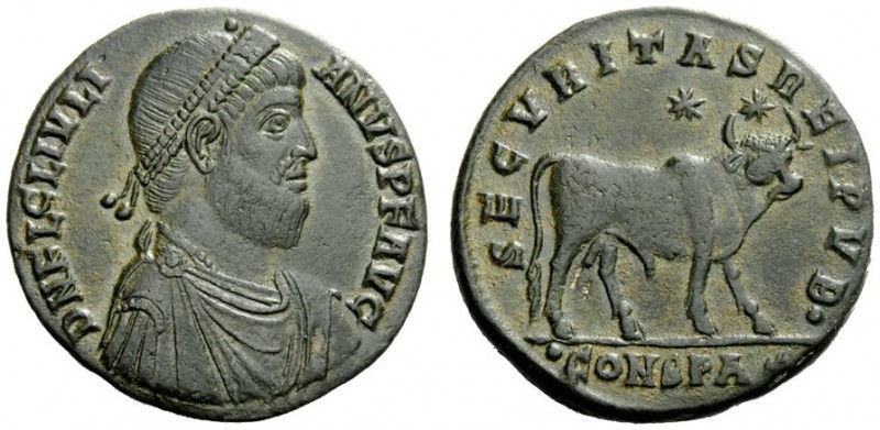 AN INTERESTING COLLECTION OF COINS OF JULIAN II (THE PHILOSOPHER) AND THE FESTIV...