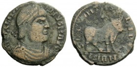 AN INTERESTING COLLECTION OF COINS OF JULIAN II (THE PHILOSOPHER) AND THE FESTIVAL OF ISIS 
 Julian augustus, 360-363 
 Barbaric Imitation. Æ 1, Sir...