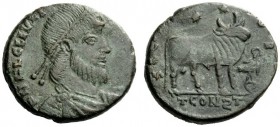 AN INTERESTING COLLECTION OF COINS OF JULIAN II (THE PHILOSOPHER) AND THE FESTIVAL OF ISIS 
 Julian augustus, 360-363 
 Barbaric Imitation . Æ 1, Ar...