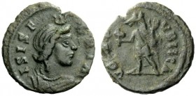 AN INTERESTING COLLECTION OF COINS OF JULIAN II (THE PHILOSOPHER) AND THE FESTIVAL OF ISIS 
 The Festival of Isis Faria 
 Æ 4, 4th century AD, Æ 1.1...