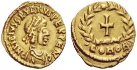 LATE ROMAN COINAGE 
 Libius Severus, 461-465 
 Tremissis, Mediolanum 461-465, AV 1.45 g. D N LIBIVS SEVERVS PERPE AVG Pearl-diademed, draped and cui...