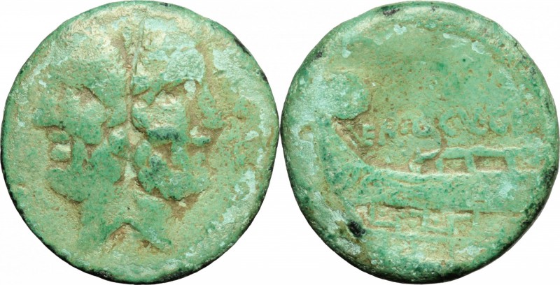 C. Gargonius, Ogulnius and M. Vergilius. AE As, 86 BC. D/ Head of Janus, laureat...