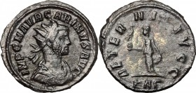 Carinus (283-285). BI Antoninianus, 283-285. D/ Bust of Carinus right, radiate, draped, cuirassed. R/ Aeternitas standing left, holding phoenix on glo...
