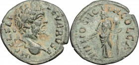 Septimius Severus (193-211). AE 23mm, Antioch mint, Syria, 193-211 AD. D/ Head of Septimius Severus right, laureate. R/ Genius standing left, wearing ...