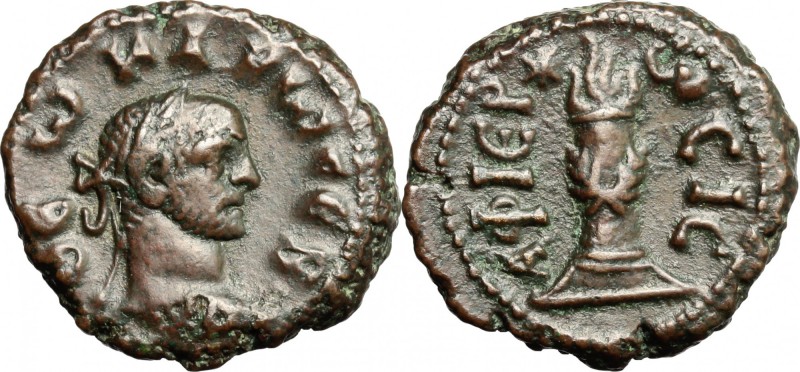 Carus (282-283). AE Tetradrachm, Alexandria mint, Egypt, 283-285. D/ Head of Div...