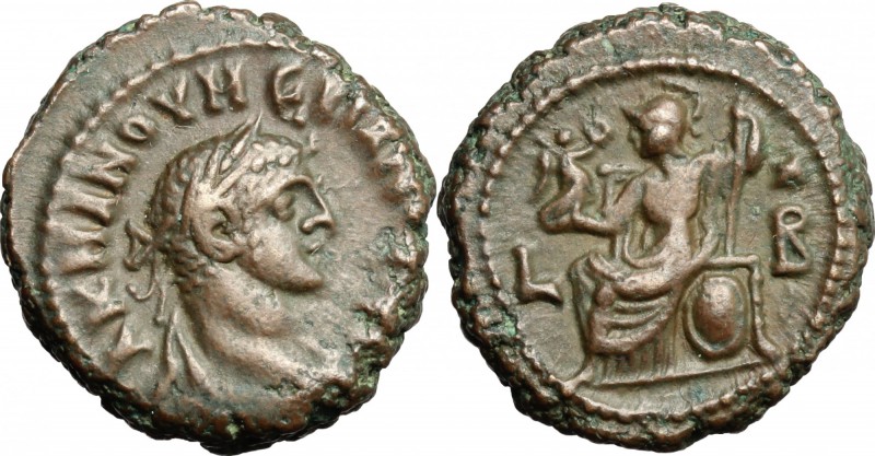 Numerian (283-284). AE Tetradrachm, Alexandria mint, 283-284. D/ Bust of Numeria...