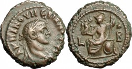 Numerian (283-284). AE Tetradrachm, Alexandria mint, 283-284. D/ Bust of Numerian right, laureate, draped. R/ Roma seated left, holding Nike, leaning ...
