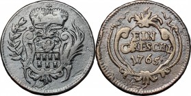 Austria. Maria Theresia (1740-1780). AE Gröschl, Karlsburg mint, 1765. AE. g. 8.16 mm. 23.00 VF/About VF.