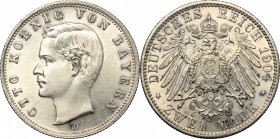 Germany. Bayern. Otto (1886-1913). AR 2 mark, Munich mint, 1904. AR. g. 11.12 mm. 28.00 About EF.