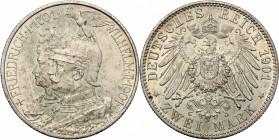 Germany. Prussia. Wilhelm II (1888-1918). AR 2 Mark, Berlin mint, 1901. AR. g. 11.11 mm. 28.00 About VF/Good F. This type was issued for the 200th ann...