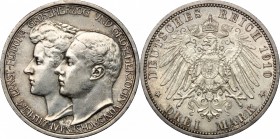 Germany. Saxe-Weimar. Wilhelm Ernst (1901-1918). AR 3 Mark, Berlin mint, 1910. AR. g. 16.65 mm. 33.00 About VF/Good F. This type was issued for his se...