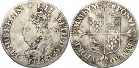 Great Britain. Elizabeth I (1558-1603). AR Sixpence, 1562. SCBC 2562. AR. g. 2.76 mm. 26.00 About VF/Good F.