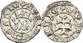 Hungary. Maria (1382-1387). AR Denar, 1382-1387. Unger 442. Huszár 566. AR. g. 0.48 mm. 14.00 VF. Maria was the elder daughter of King Loius I and as ...