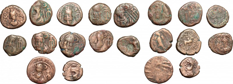 Elymais Kingdom. Multiple lot of 10 unclassified AE, c. 2nd century AD. AE. Good...