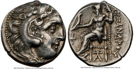 MACEDONIAN KINGDOM. Alexander III the Great (336-323 BC). AR drachm (16mm, 4.33 gm, 12h). NGC XF 4/5 - 4/5. Posthumous issue of Colophon, ca. 310-301 ...