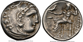 MACEDONIAN KINGDOM. Alexander III the Great (336-323 BC). AR drachm (16mm, 11h). NGC Choice VF. Early posthumous issue of Colophon, under Philip III A...