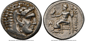 MACEDONIAN KINGDOM. Alexander III the Great (336-323 BC). AR drachm (16mm, 12h). NGC VF. Lifetime issue of Miletus, ca. 325-323 BC. Head of Heracles r...