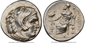 MACEDONIAN KINGDOM. Philip III Arrhidaeus (323-317 BC). AR drachm (17mm, 1h). NGC XF. Sardes, under Menander or Kleitos, ca. 322-319/8 BC. Head of Her...