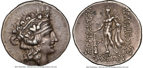 THRACIAN ISLANDS. Thasos. Ca. 2nd-1st centuries BC. AR tetradrachm (31mm, 16.65 gm, 11h). NGC XF 5/5 - 5/5. Ca. 148-90/80 BC. Head of Dionysus right, ...