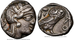 ATTICA. Athens. Ca. 440-404 BC. AR tetradrachm (23mm, 17.15 gm, 8h). NGC Choice VF 4/5 - 4/5, light marks. Mid-mass coinage issue. Head of Athena righ...