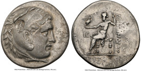 PAMPHYLIA. Perga. Ca. 221-188 BC. AR tetradrachm (32mm, 11h). NGC VF, countermark. Late posthumous issue in the name and type of Alexander III the Gre...