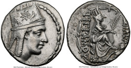 ARMENIAN KINGDOM. Tigranes II the Great (95-56 BC). AR tetradrachm (27mm, 15.85 gm, 12h). NGC AU 4/5 - 3/5. Tigranocerta, ca. 80-68 BC. Diademed and d...