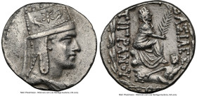 ARMENIAN KINGDOM. Tigranes II the Great (95-56 BC). AR tetradrachm (27mm, 15.60 gm, 1h). NGC Choice XF 4/5 - 3/5. Tigranocerta, ca. 80-68 BC. Diademed...