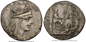 ARMENIAN KINGDOM. Tigranes II the Great (95-56 BC). AR tetradrachm (26mm, 15.62 gm, 11h). NGC Choice XF 4/5 - 3/5, brushed. Tigranocerta, ca. 83-70 BC...