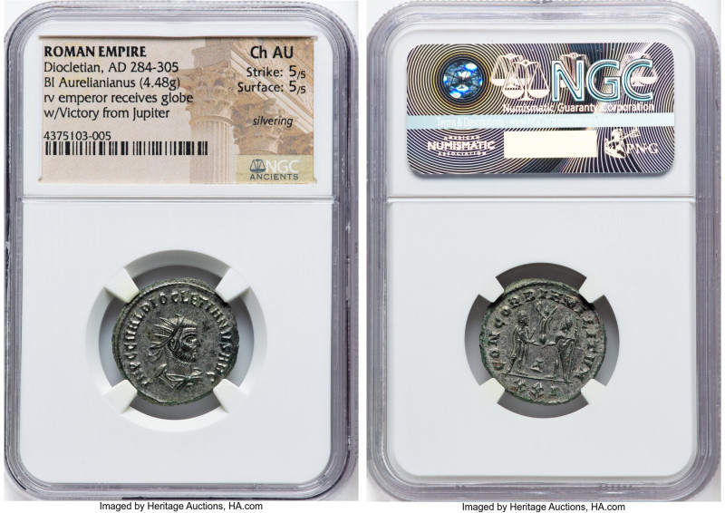 ANCIENT LOTS. Roman Imperial. Diocletian (AD 284-305). Lot of four (4) BI antoni...