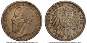 Baden. Friedrich I 5 Mark 1899-G AU50 PCGS, Karlsruhe mint, KM268, J-29. HID09801242017 © 2024 Heritage Auctions | All Rights Reserved