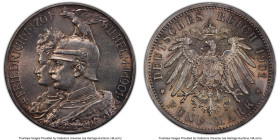 Prussia. Wilhelm II 5 Mark 1901-A MS62 PCGS, Berlin mint, KM526, J-106. 200 years kingdom of Prussia commemorative. HID09801242017 © 2024 Heritage Auc...